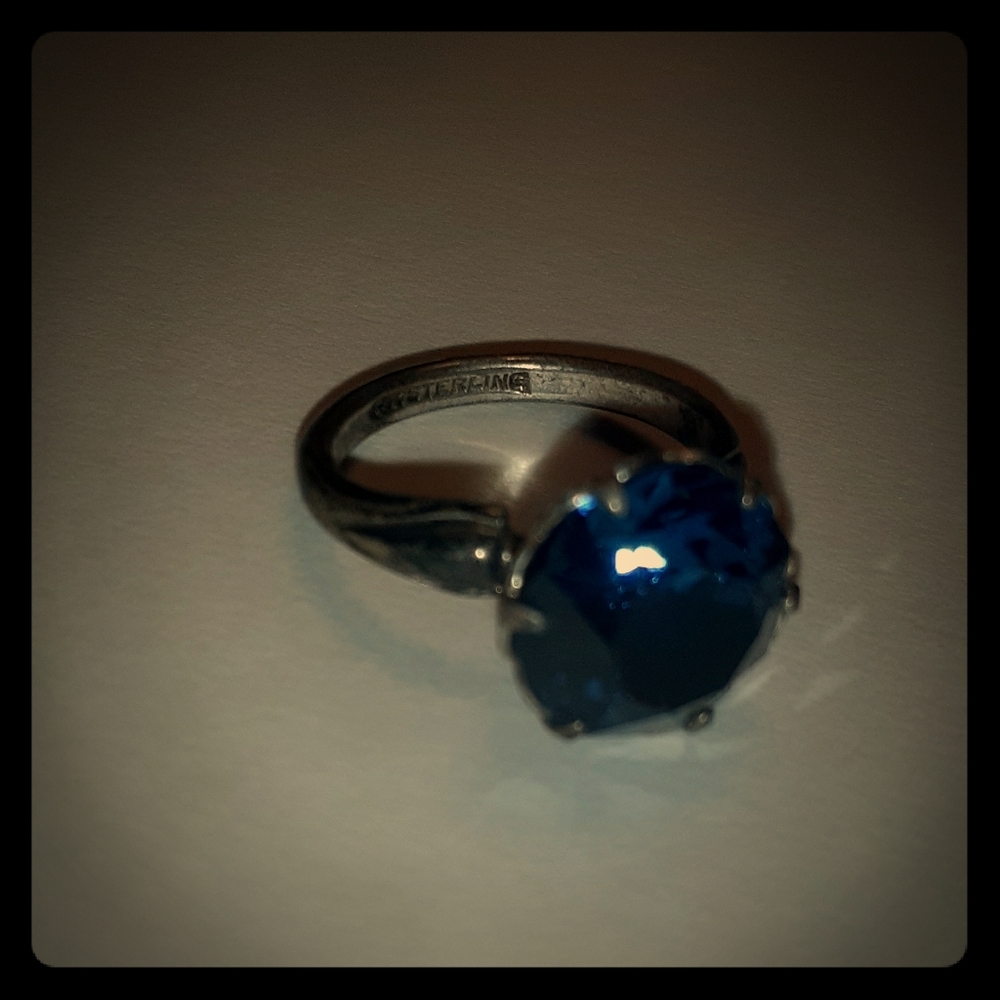 Vintage Faux Sapphire Ring